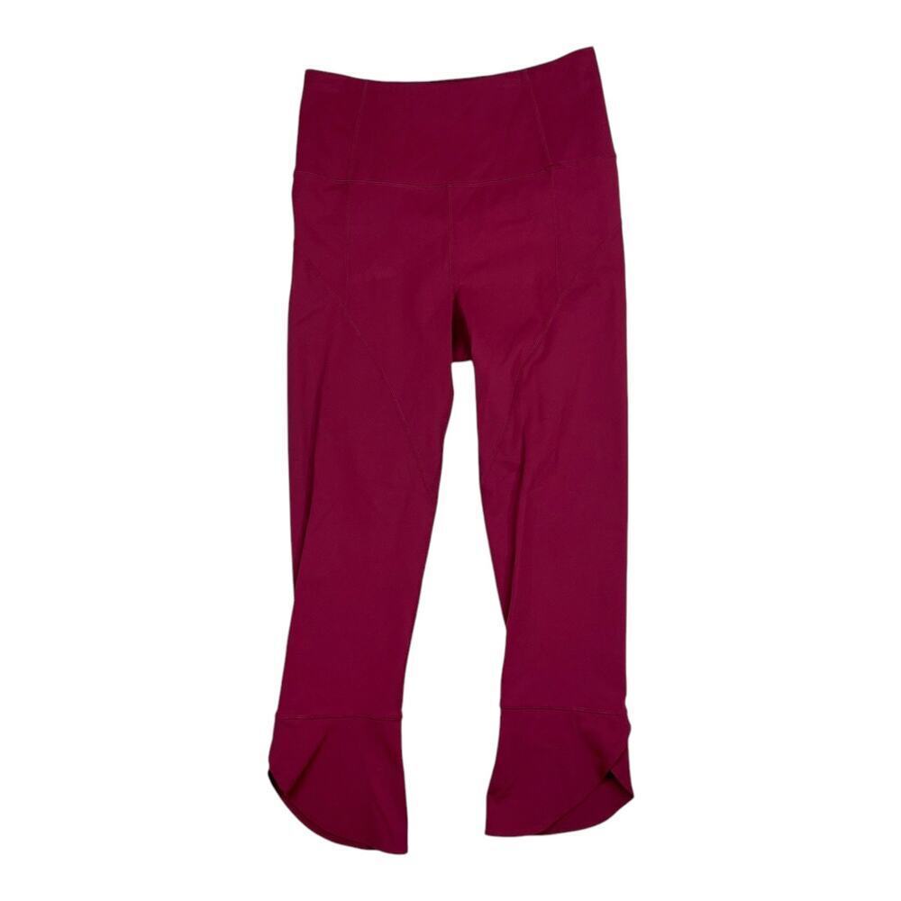 Free People Magenta Leggings with Flared Cuff